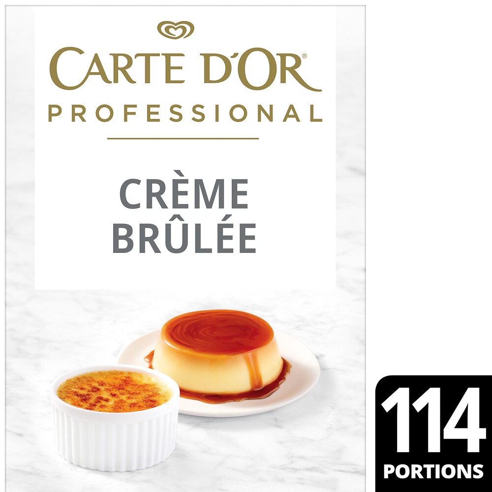 CARTE D'OR Crème Brûlée 1 x 1,25 kg - CARTE D’OR Crème Brûlée – klassisk dessert, smidig prepp med pålitligt resultat!